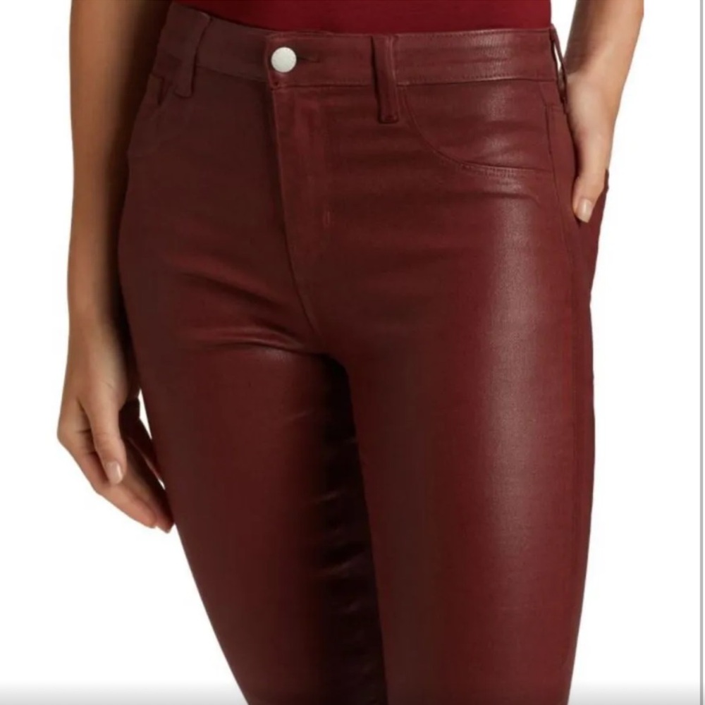L'AGENCE Marguerite Straight Leg Coated Jean - Picture 7 of 15